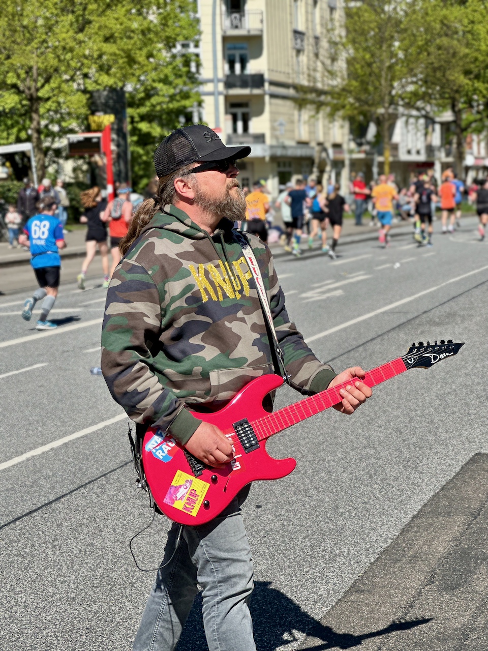 Knup Gitarrist beim Marathon