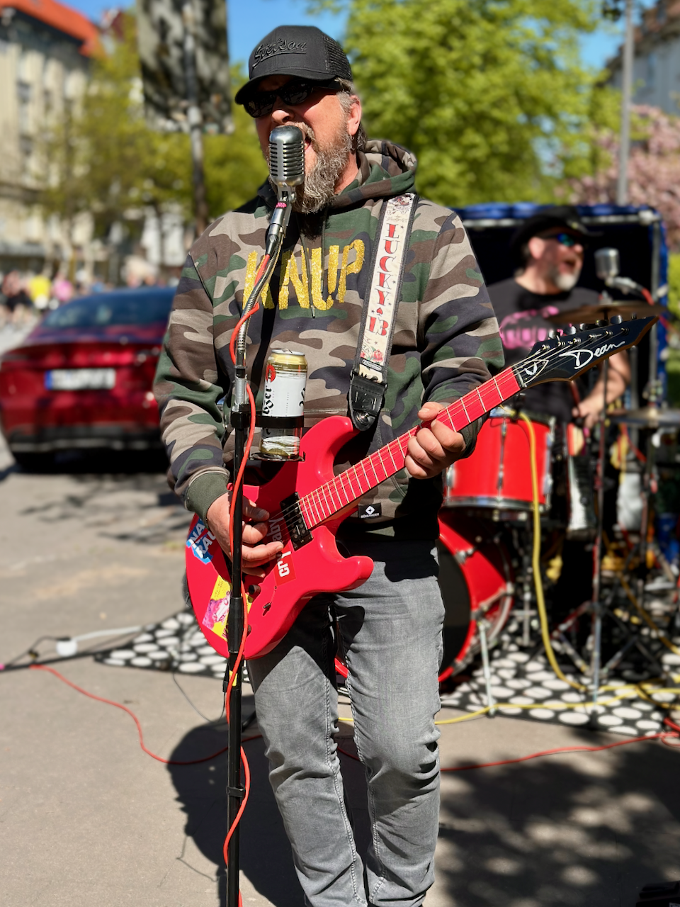Knup Gitarrist beim Marathon