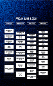 Rock am Ring Timetable 2025 Freitag