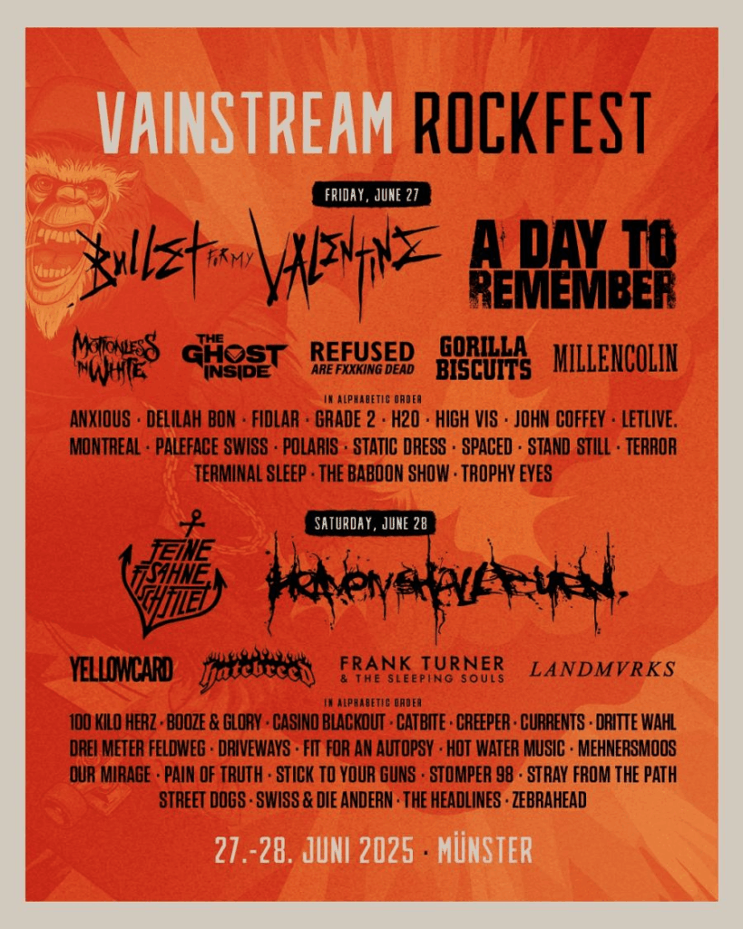 Vainstream Rockfest Lineup