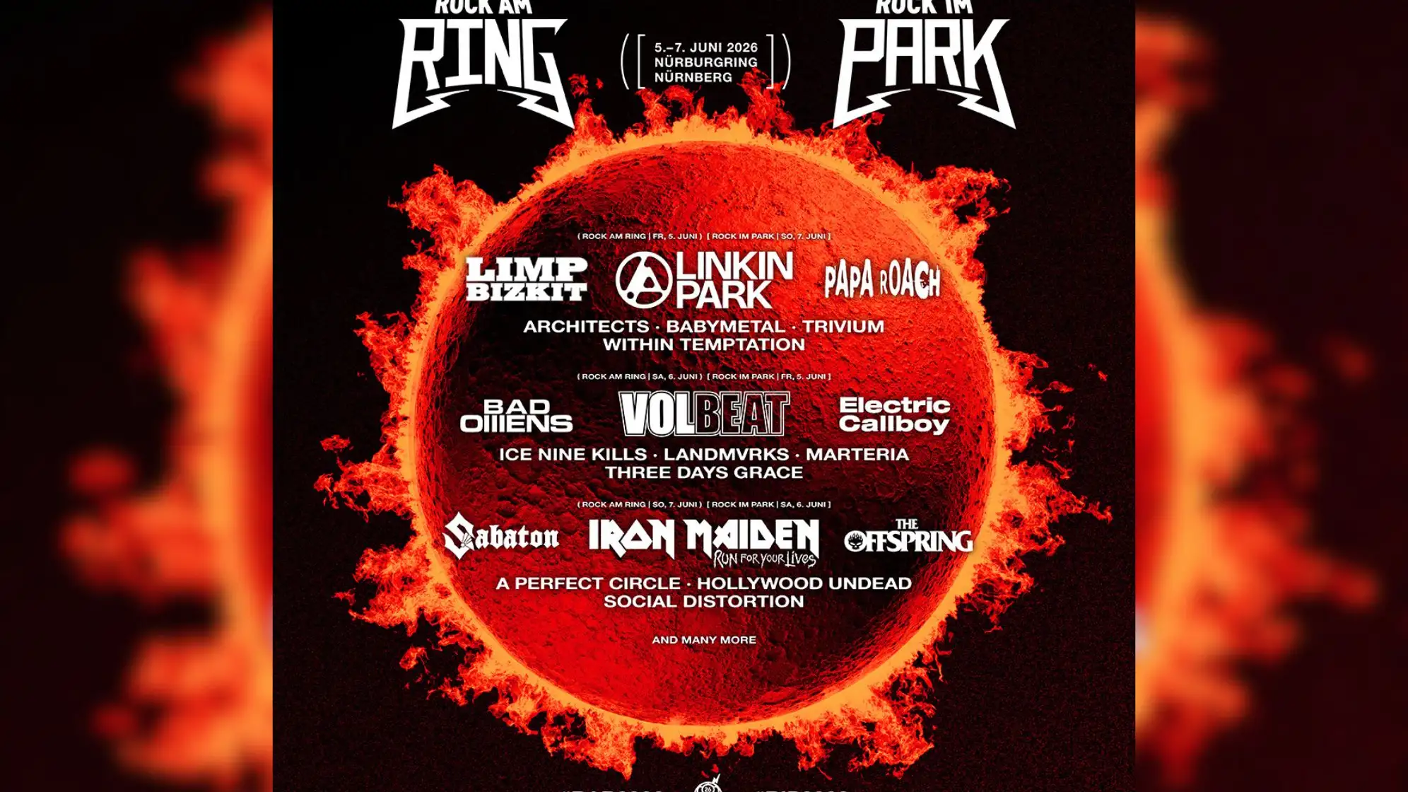Rock am Ring / Rock im Park Erste Bandwelle