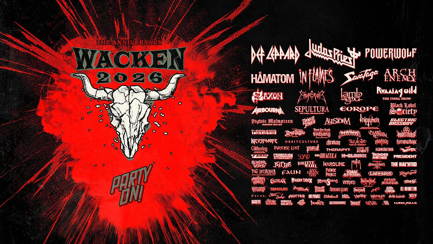 Wacken Open Air 2026 Lineup 2