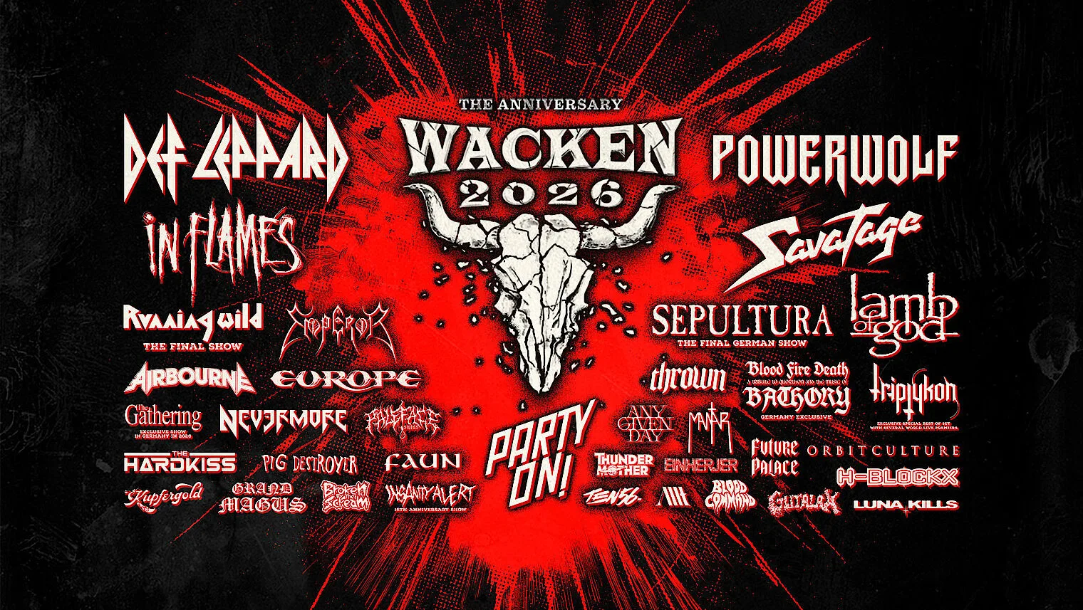 Wacken Open Air 2026 Lineup 1