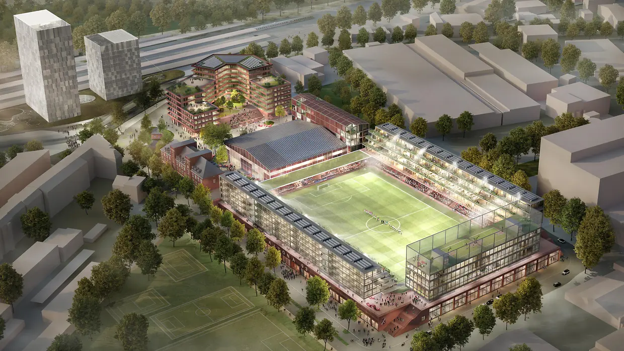 Architektur Entwurf Hamburg Music Hall und Stadion Altona