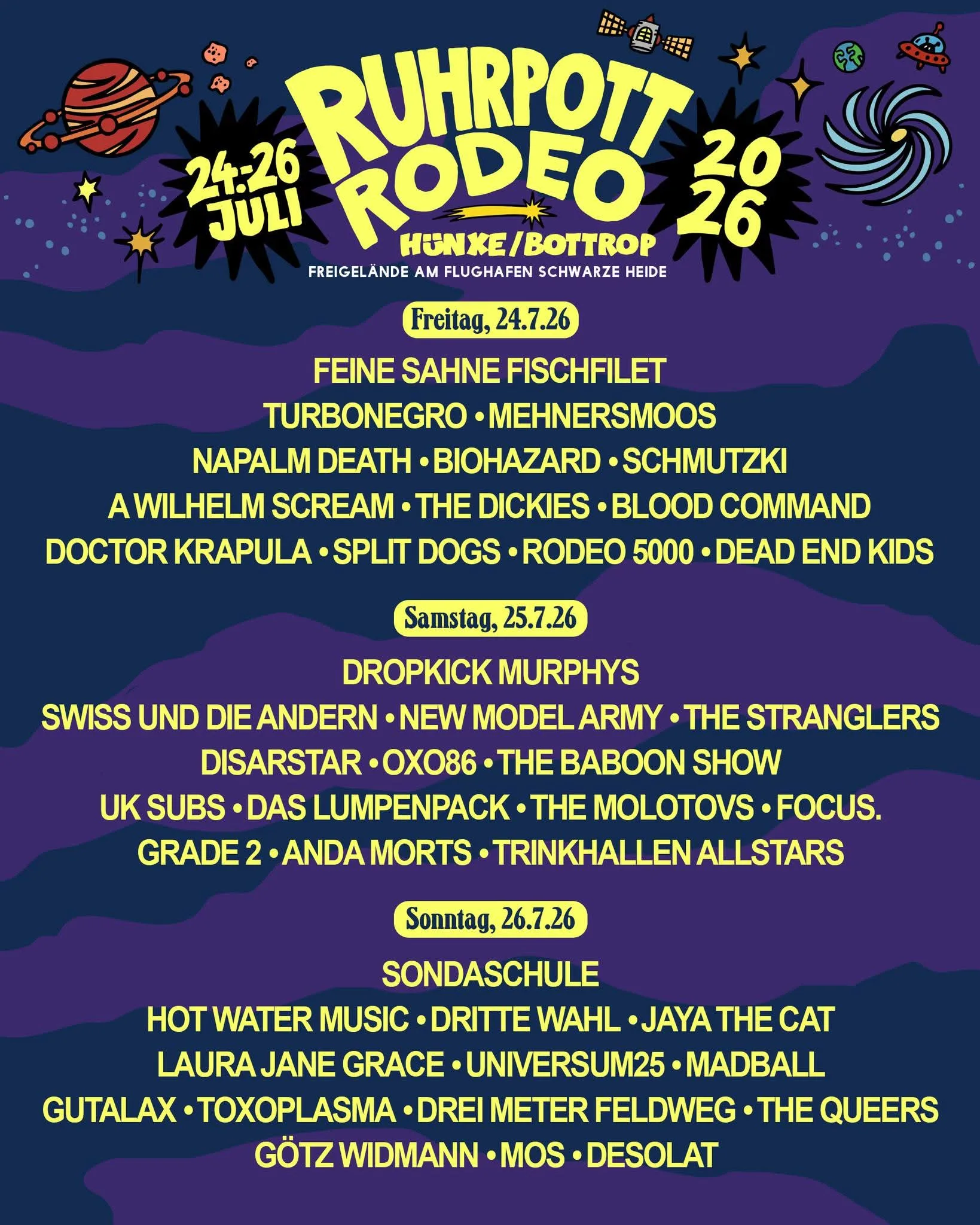Ruhrpott Rodeo 2026 Lineup final