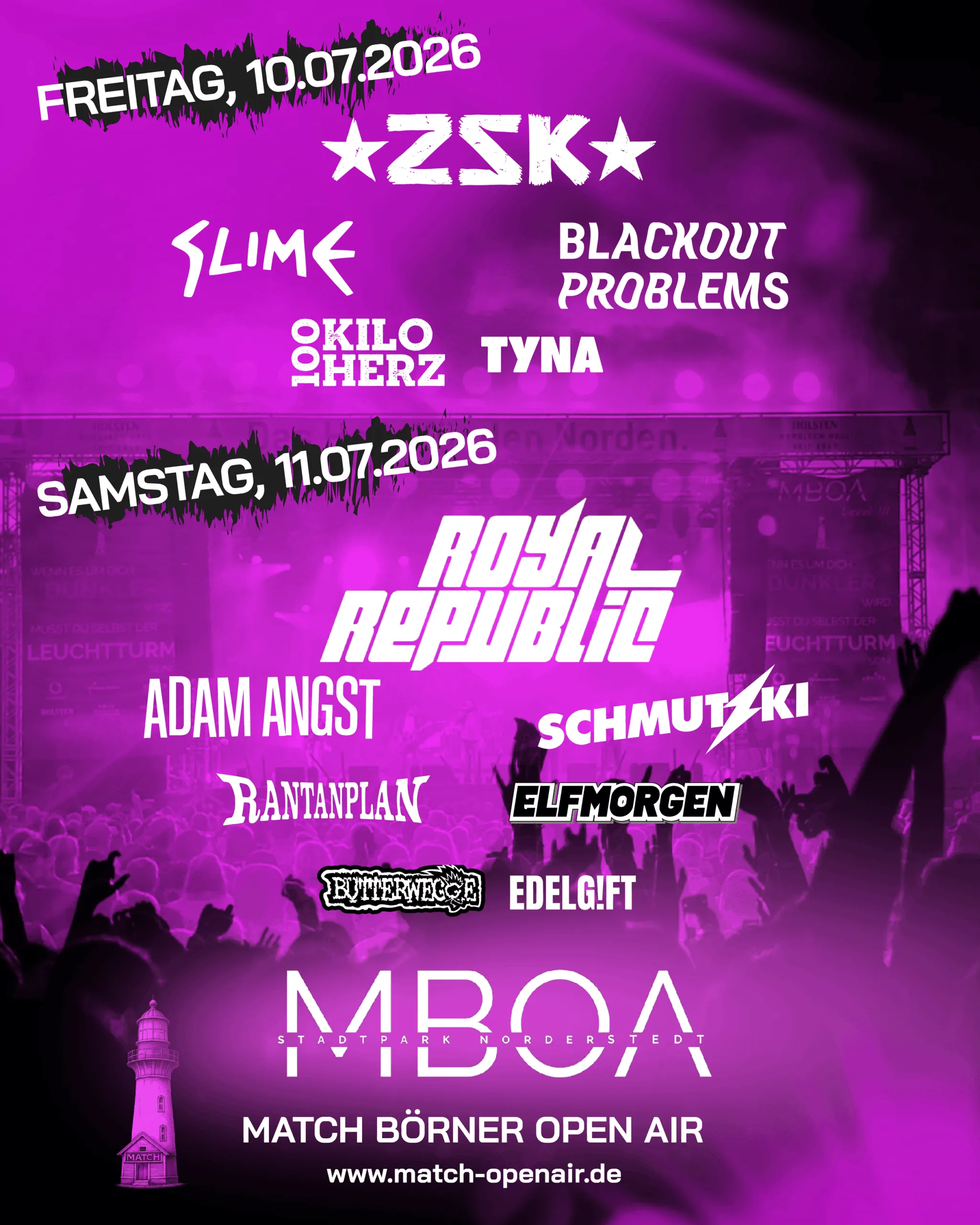TagesLineUp Match Börner Open Air 2026